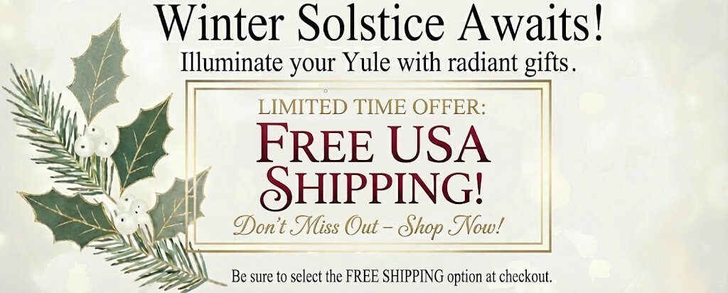 Shop our witchy gift supply store for 10% off and free shipping on Yule gifts, including pagan jewelry, occult and Yule supplies, spiritual presents, and other essential witchcraft supplies.