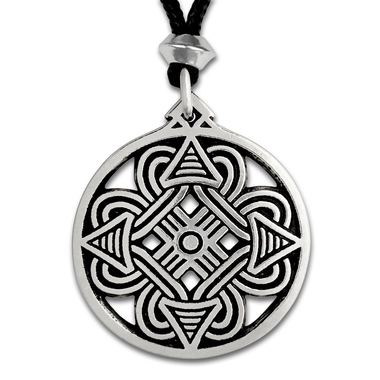 Viking Knotwork Pendant Necklace - Norse Pagan Jewelry