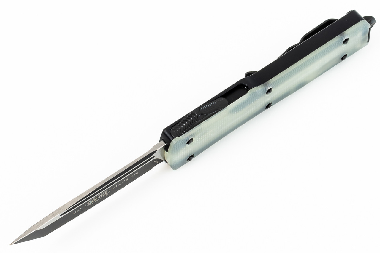 Microtech 149-1GTJGS UTX-70 Signature Series, w/ Jade G10