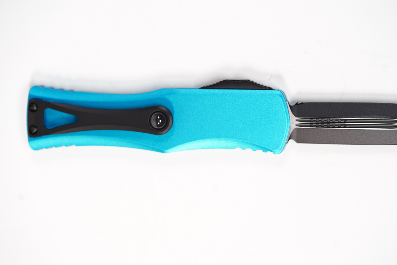Microtech 702-1TQ Hera Black DLC, Turquoise Handles
