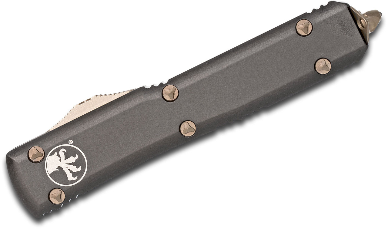 Microtech 123-13 Ultratech BRZ Tanto, Black Handles