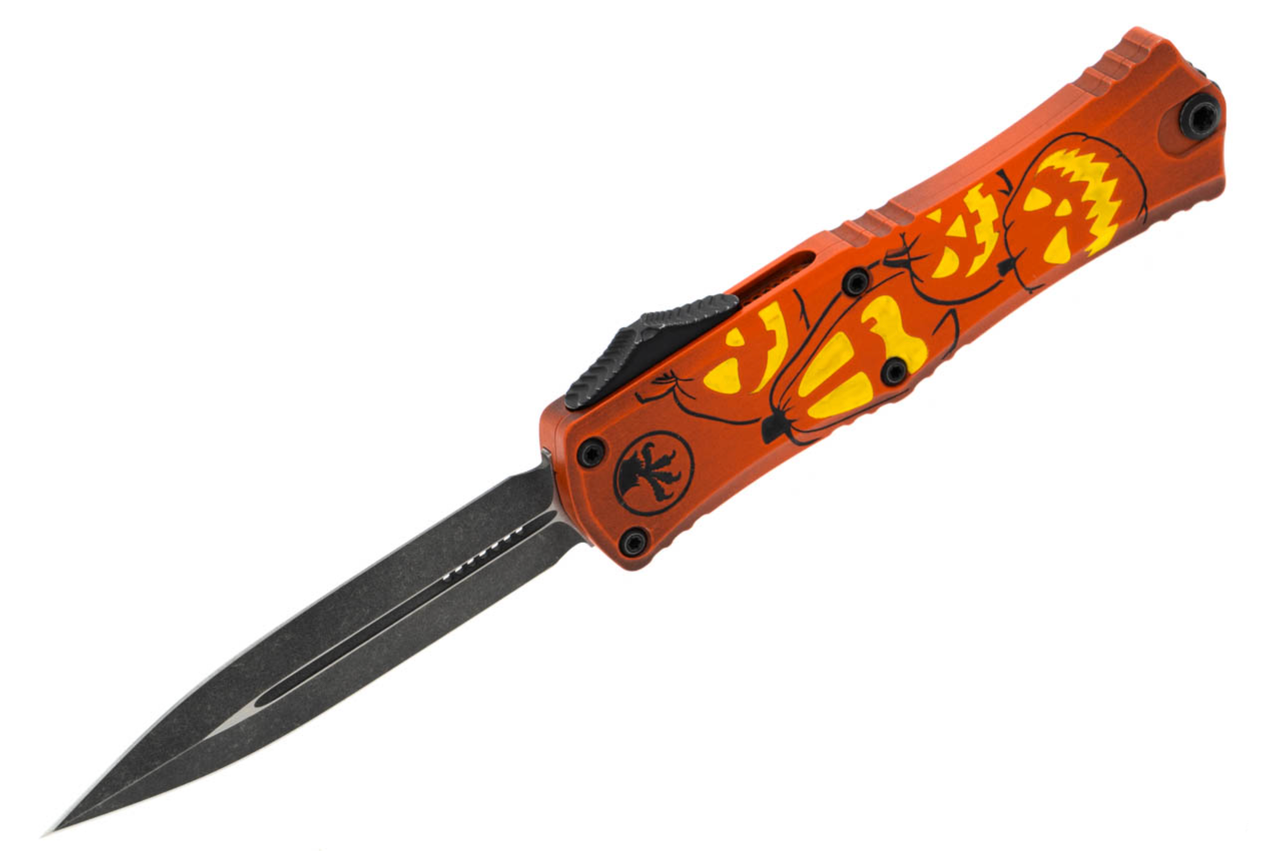 Microtech 1702M-1HWJLS Hera II Mini: Jack-O-Lantern Knife