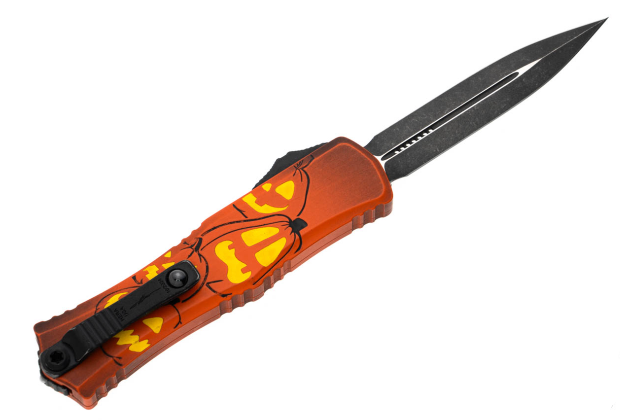 Microtech 1702M-1HWJLS Hera II Mini: Jack-O-Lantern Knife