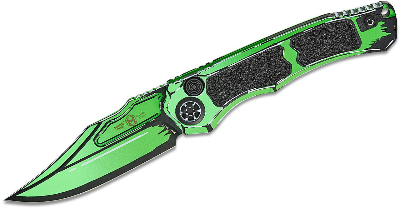 Heretic Knives H002-CS-TX Wraith Bowie Cel Shade Toxic Green