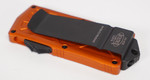 Microtech 157-1OR Exocet OTF Money Clip AUTO Knife 1.98" Black Double Edge Blade, Orange Aluminum Handles