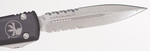 Microtech 122-11AP Ultratech AUTO OTF 3.46" Apocalyptic Double Combo Edge Dagger Blade, Black Aluminum Handle