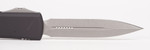Microtech 122-10AP Ultratech AUTO OTF Knife 3.46" Apocalyptic Double Edge Dagger Blade, Black Aluminum Handles