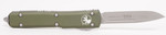 Microtech 121-10APOD Ultratech AUTO OTF Knife 3.46" Apocalyptic Drop Point Plain Blade, OD Green Aluminum Handles