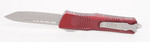 Microtech 144-10DMR Combat Troodon AUTO OTF Knife 3.75" Stonewashed Tanto Plain Blade, Distressed Merlot Aluminum Handles