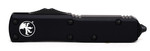 Microtech 232-1T UTX-85 Tactical AUTO OTF Knife 3" Black Double Edge Blade, Black Aluminum Handles