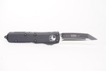 Microtech 233-1T UTX-85 Tactical AUTO OTF Knife 3" Black Tanto Plain Blade, Black Aluminum Handles