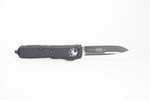 Microtech 231-1T UTX-85 Tactical AUTO OTF Knife 3" Black Drop Point Plain Blade, Black Aluminum Handles