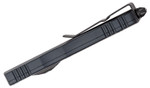 Microtech 225-1T Dirac Tactical AUTO OTF Knife 2.92" Black Double Edge Dagger Blade, Black Aluminum Handles