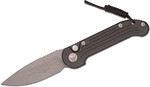 Microtech 135-11AP LUDT AUTO 3.375" Apocalyptic Combo Blade, Black Aluminum Handles