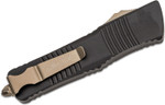 Microtech 142-13 Combat Troodon AUTO OTF 3.75" Bronze Double Edge Blade, Black Aluminum Handles, Bronze Hardware