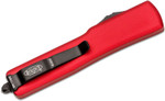 Microtech 149-1RD UTX-70 AUTO OTF Knife 2.41" Black Tanto Plain Blade, Red Aluminum Handles
