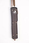 Microtech 147-13AP UTX-70 AUTO OTF 2.41" Bronze Double Edge Dagger Blade, Black Aluminum Handle