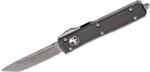 Microtech 123-10AP Ultratech AUTO OTF 3.46" Apocalyptic Tanto Plain Blade, Black Aluminum Handles