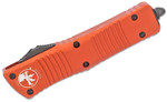 Microtech 142-1OR Combat Troodon AUTO OTF 3.75" Black Double Edge Dagger Blade, Orange Aluminum Handles