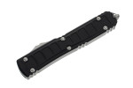 Microtech 122II-4s Ultratech Signature Series AUTO OTF Knife 3.46" Satin Double Edge, Black Handle