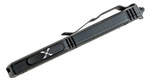 Microtech 122-16CFS Ultratech Signature Series AUTO OTF 3.46" Damascus Double Edge Dagger Blade, Carbon Fiber and Aluminum Handle