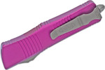 Microtech 138-4VI Troodon AUTO OTF Knife 3.06" Satin Double Edge Dagger Blade, Violet Aluminum Handles