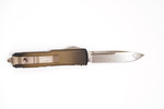Microtech 231-13APABS UTX-85 Single Edge Antique Bronze