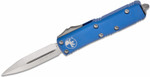 Microtech 232-4BL UTX-85 AUTO OTF 3" Satin Double Edge Dagger Blade, Blue Aluminum Handlesv