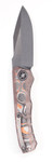 Heretic H000-6A-ORCF Wraith AUTO DLC Blade, Orange Camo Carbon Fiber Handle