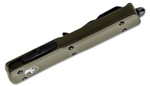 Microtech 149-1OD UTX-70 AUTO OTF Knife 2.41" Black Tanto Plain Blade, OD Green Aluminum Handles