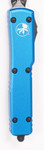 Microtech 147-3BL UTX-70 Black Plain/Serrated, Blue Handles