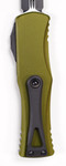 Microtech 702-1OD Hera OTF AUTO Knife 3.125" Black Double Edge Standard Blade, OD Green Handle