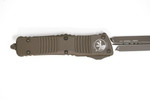 Microtech 142-1 Combat Troodon AUTO OTF Knife 3.75" Cerakote OD Green Double Edge Dagger Blade, Cerakote OD Green Aluminum Handle