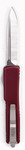 Microtech 148-4MR UTX-70 OTF AUTO Satin Standard Blade, Merlot Handle