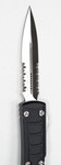 Microtech 122II-5s Ultratech OTF AUTO 3.46" Satin D/E Partial Serrated Blade, Black Handle