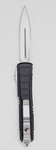 Microtech 122II-5s Ultratech OTF AUTO 3.46" Satin D/E Partial Serrated Blade, Black Handle