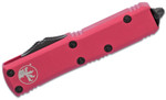 Microtech 231-1PK UTX-85 AUTO OTF 3" Black Plain Blade, Pink Aluminum Handles