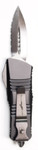 Microtech 238-3DLCTSH Troodon Mini OTF AUTO 1.99" DLC Full Serrated Blade, Shadow Handle