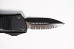 Microtech 238-3DLCTSH Troodon Mini OTF AUTO 1.99" DLC Full Serrated Blade, Shadow Handle
