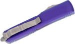 Microtech 121-4PU Ultratech AUTO OTF Knife 3.46" Satin Drop Point Blade, Purple Aluminum Handles