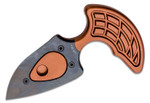 Heretic Knives Sleight Modular Push Dagger Fixed Blade Knife 2.95" CPM-20CV Black DLC Double Edge Dagger, Bronze Aluminum Handle, Kydex Sheath - H050-6A-BRZ