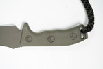 Microtech 102-1COD Cerakote OD Green Currahee Combat Fixed 4.5" Single Plain Edge Blade, Kydex Sheath