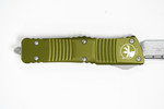 Microtech 143-10OD Combat Troodon AUTO OTF Knife 3.75" Stonewashed Drop Point Plain Blade, OD Green Aluminum Handle