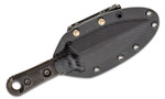 Microtech/Borka Blades 201-1DLCS Signature Series SBD Fixed Blade Knife 4.375" Black DLC Double Edge Dagger Blade, Milled Carbon Fiber Handles, Kydex Sheath