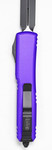 Microtech 122-1PU Ultratech AUTO OTF Knife 3.46" Black Plain Double Edge Dagger Blade, Purple Aluminum Handle
