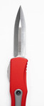 Microtech 702-4RD Hera OTF AUTO Knife 3.125" Satin Plain Blade, RED Aluminum Handles