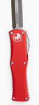 Microtech 702-4RD Hera OTF AUTO Knife 3.125" Satin Plain Blade, RED Aluminum Handles