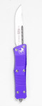 Microtech 139-4PU Troodon AUTO OTF 3.06" Satin Drop Point Plain Blade, Purple Aluminum Handle