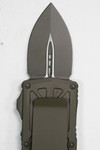 Microtech 157-1COD Exocet OTF Money Clip AUTO Knife 1.98" Black Double Edge Blade, Tan Cerakote Aluminum Handles