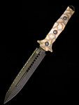 Heretic Knives Nephilim Flamed Titanium Scales